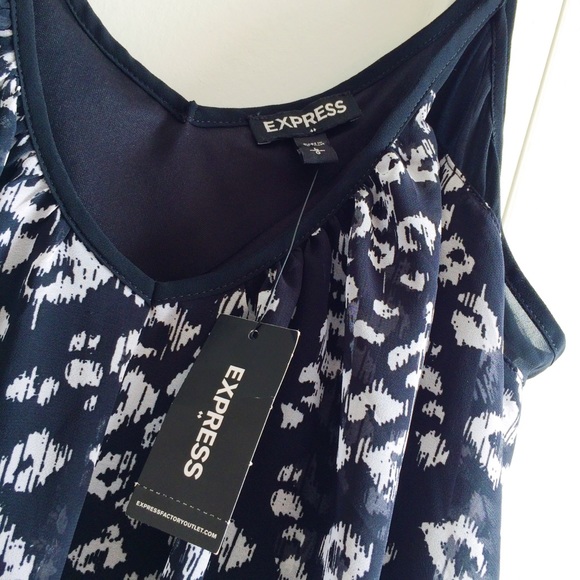 Express Animal Print Swing Dress - Picture 3 of 4